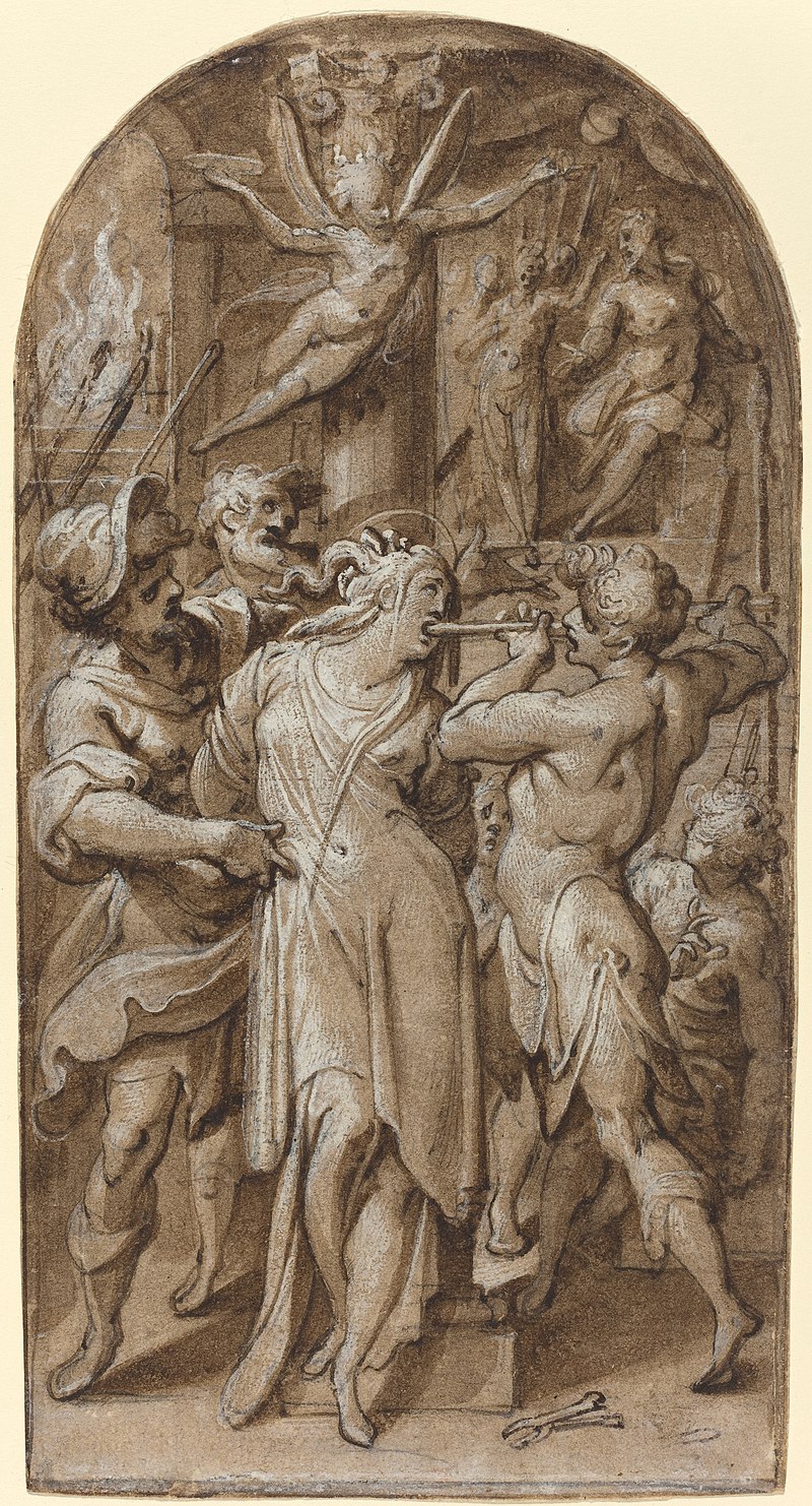 800px-Jacopo Zucchi The Martyrdom of Saint Apollonia NGA 62616