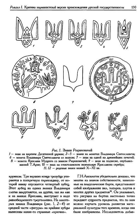 Сокол на гербі Рюриковичів
