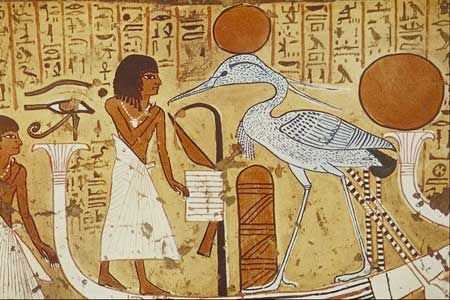 Журавель в культурі Давнього Єгипту