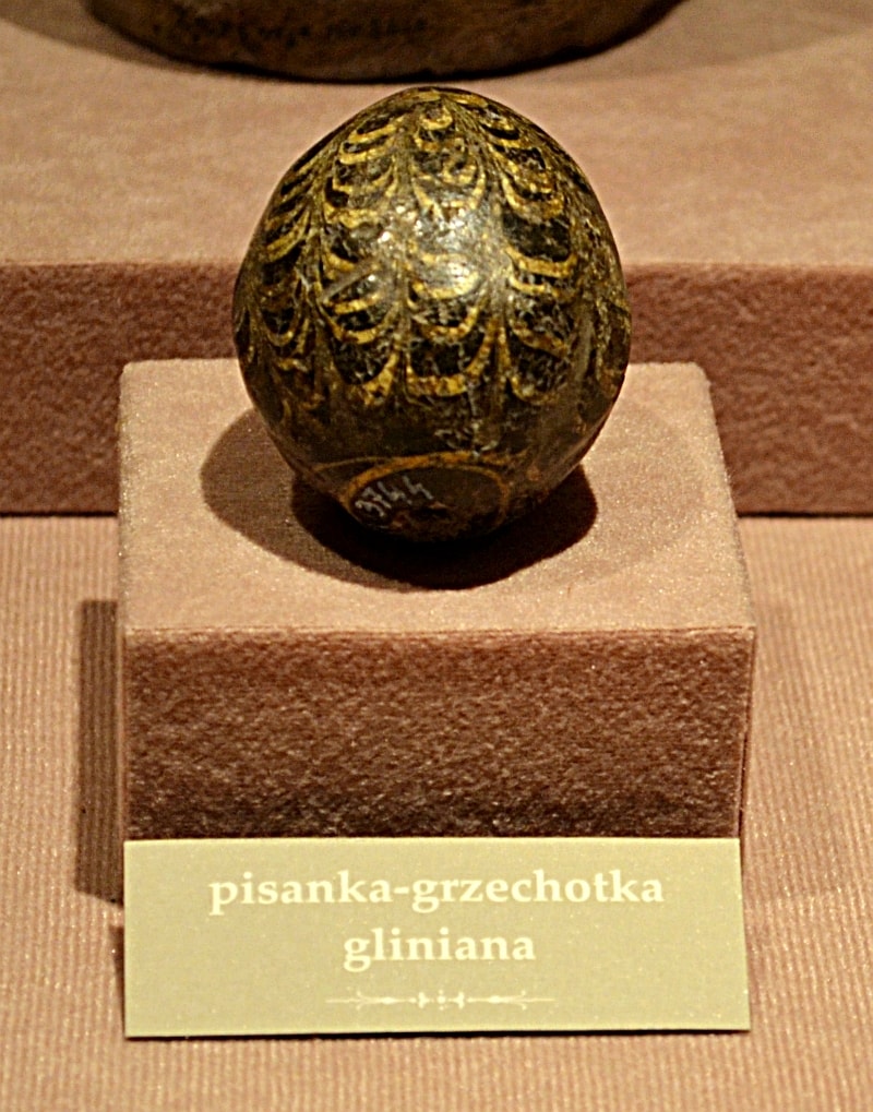 Ceramic egg rattle c. 12th c. AD