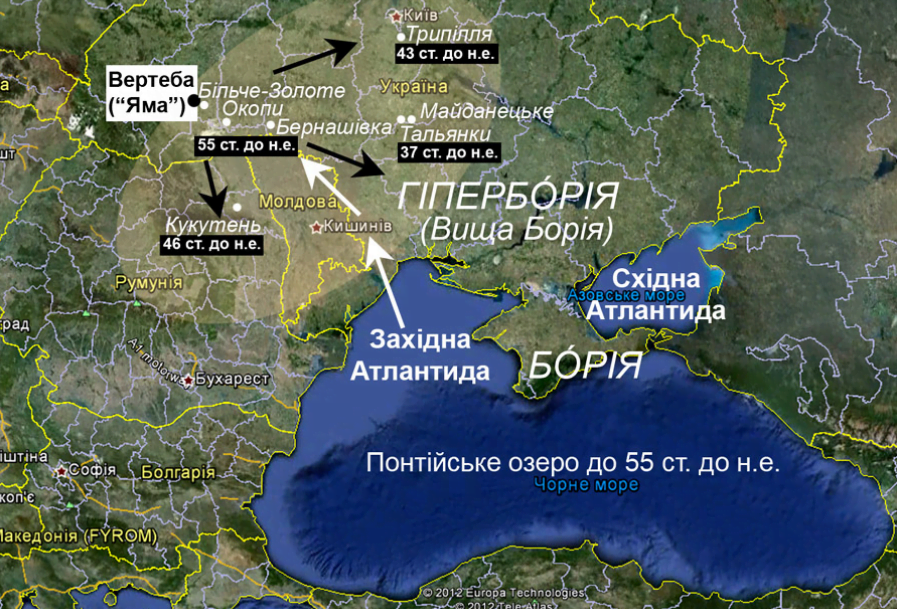 Карта Борії України