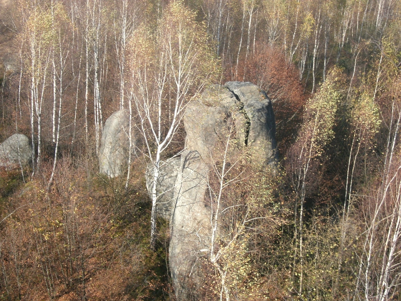 Скеля обрубок в Ямельниці