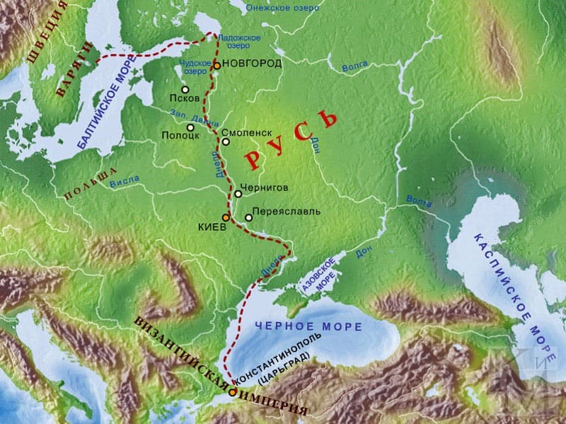 Русь карта