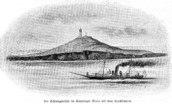 Insula Serpilor in 1896