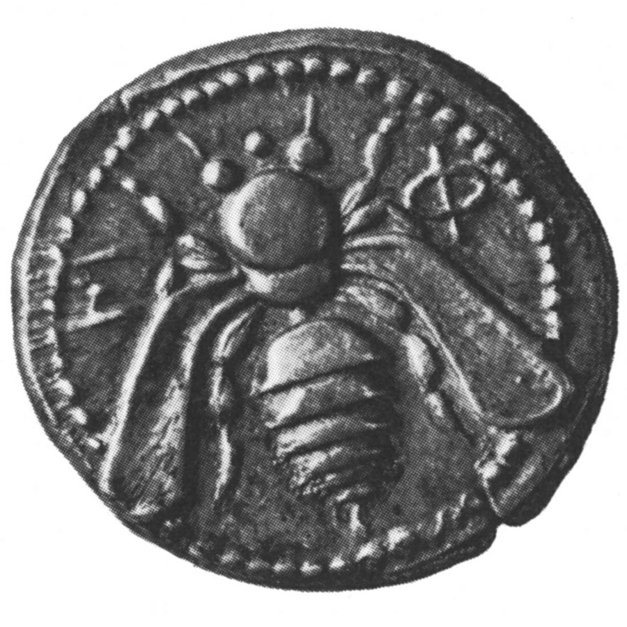 Бджола на античній монеті