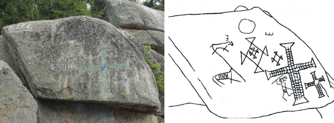 ритуальні знаки на мегалітах писаного каменю