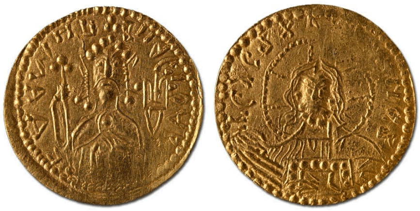 Князь Володимир на монеті