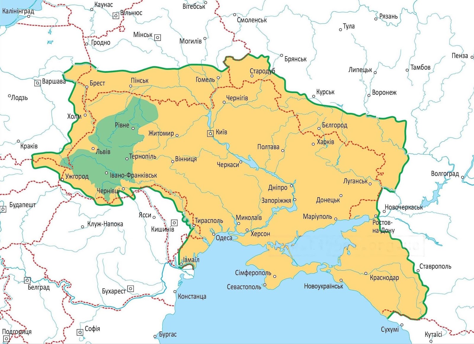 1919 map ukraina