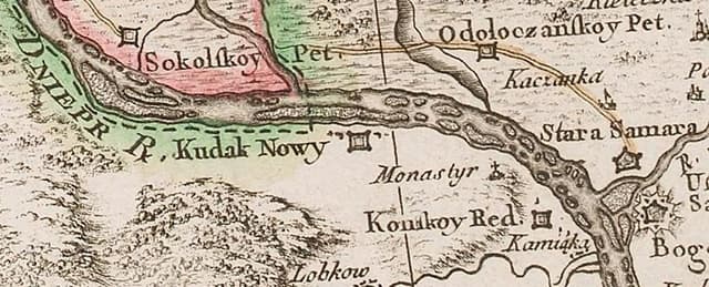 Новий Кодак на мапі Боплана