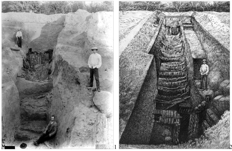 Археологічні розкопки Хвойки - старі фото