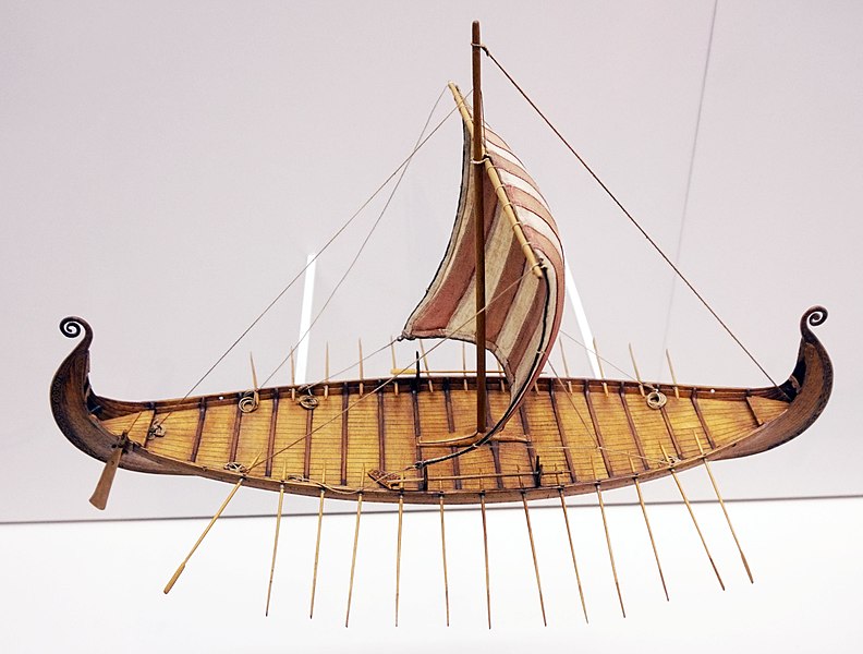 792px-Oseberg ship model