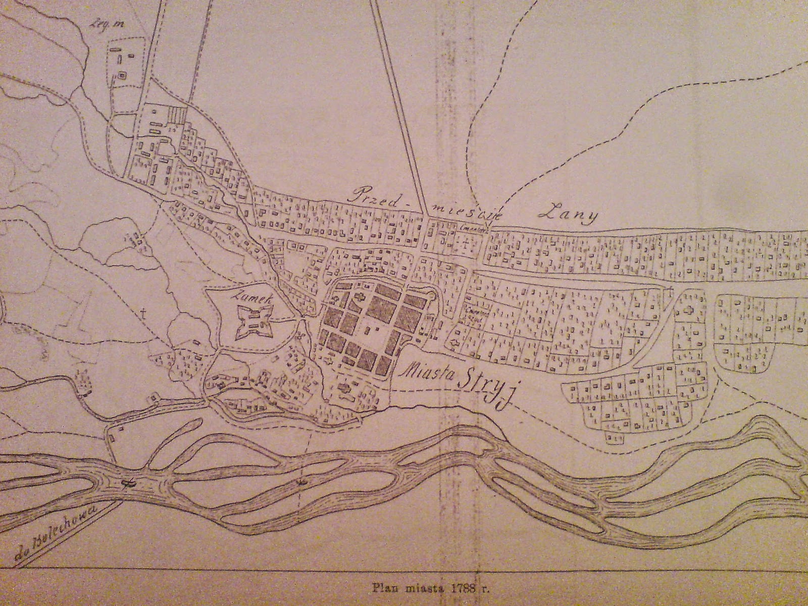 План міста Стрий 1788