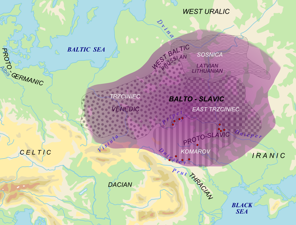 Мапа Тшинецької культури