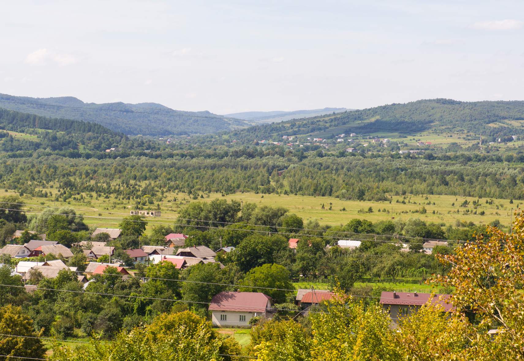 Панорама села Розгірче