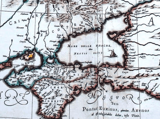 Меотида на мапі