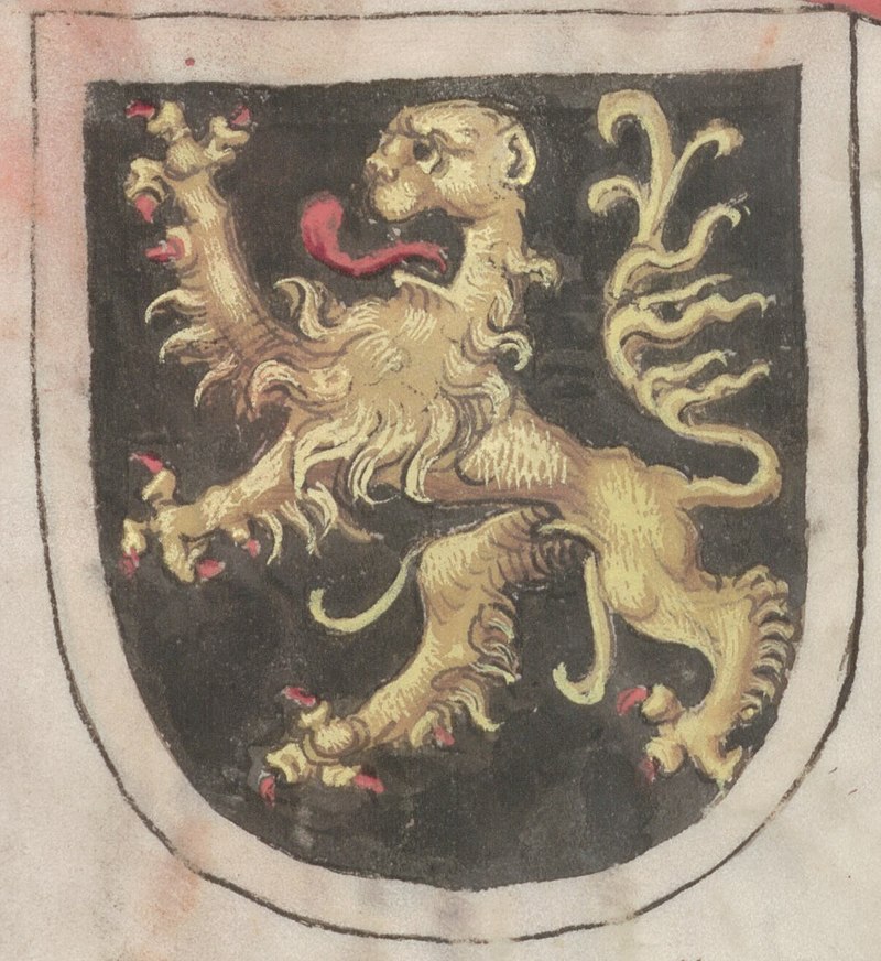 Ruthenian Lion which was used as a representative Coat of arms of Ruthenia during the Council of Constance from 1414 to 1418