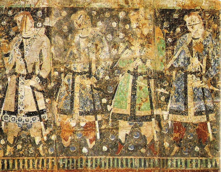 Фреска тохарські принци